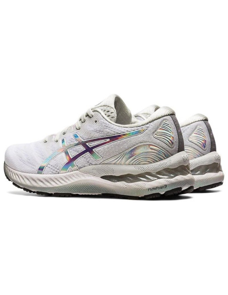 Asics gel-nimbus 23 platinum glacier grey/white (1012b132-020)