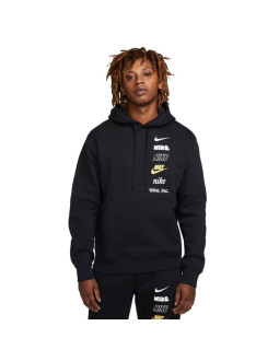 Nike bluza męska z kapturem club bb po hoodie mlogo dx0783-010 2