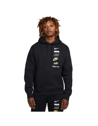 Nike bluza męska z kapturem club bb po hoodie mlogo dx0783-010