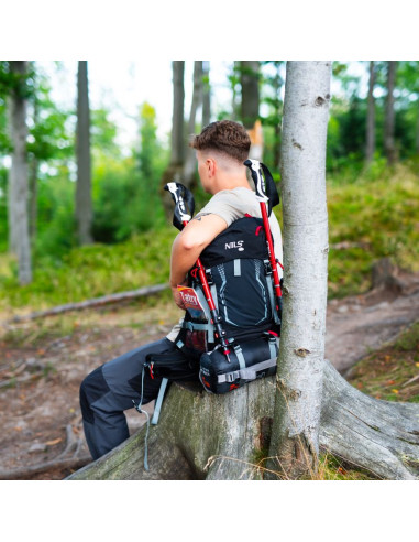 Nc1993 plecak turystyczny czarny northlake 30l+10 nils camp