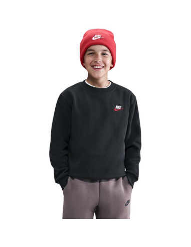Bluza dla dzieci nike sportswear club fleece czarna fd3006 012
