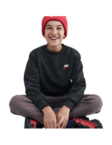 Bluza dla dzieci nike sportswear club fleece czarna fd3006 012