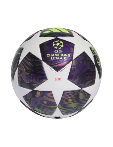 Piłka nożna adidas ucl 25/26 final league box fioletowo-biała jx9101
