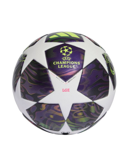 Piłka nożna adidas ucl 25/26 final league box fioletowo-biała jx9101