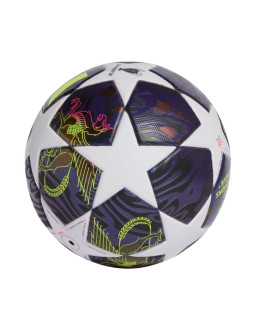 Piłka nożna adidas ucl 25/26 final league j290 fioletowo-biała jx9097