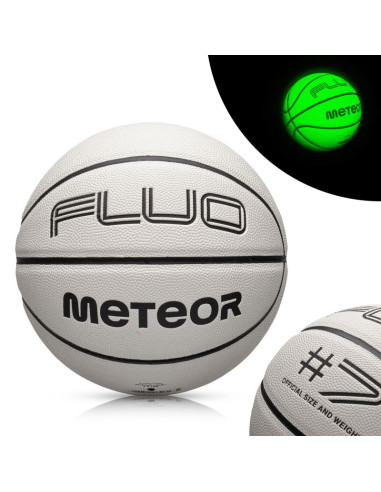Piłka do koszykówki meteor fluo