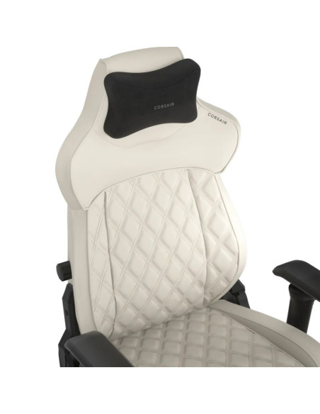 Corsair tc500 luxe fotel dla gracza tapicerowane siedzisko beżowy