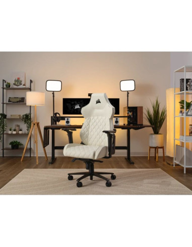 Corsair tc500 luxe fotel dla gracza tapicerowane siedzisko beżowy