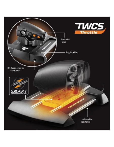 Thrustmaster joystick t16000m flight pack (pc)