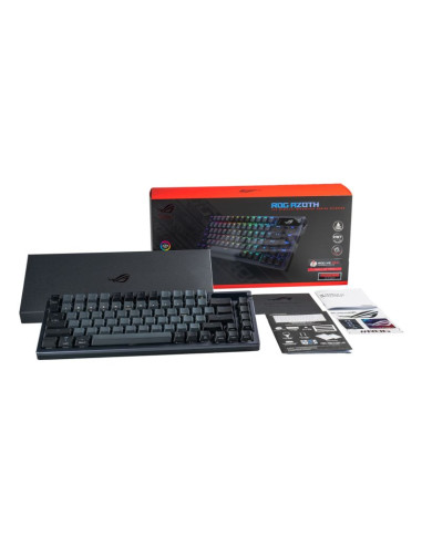 Asus rog azoth klawiatura gaming usb + rf wireless + bluetooth qwerty czarny