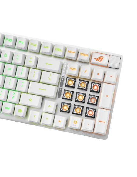 Klawiatura asus rog strix scope ii 96 rx wireless wht