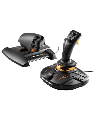 Thrustmaster t-16000m fcs hotas czarny, pomarańczowy usb joystick analogowa/cyfrowa mac, pc