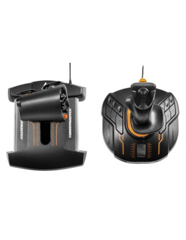 Thrustmaster t-16000m fcs hotas czarny, pomarańczowy usb joystick analogowa/cyfrowa mac, pc