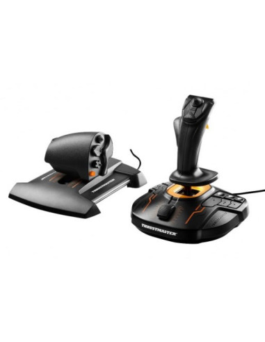 Thrustmaster t-16000m fcs hotas czarny, pomarańczowy usb joystick analogowa/cyfrowa mac, pc