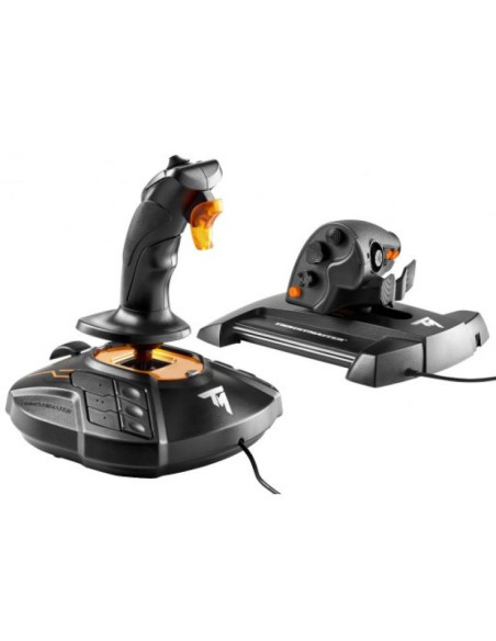 Thrustmaster t-16000m fcs hotas czarny, pomarańczowy usb joystick analogowa/cyfrowa mac, pc