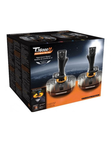 Thrustmaster t.16000m fcs space sim duo czarny, pomarańczowy usb joystick analogowa/cyfrowa pc