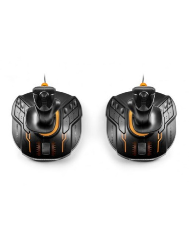 Thrustmaster t.16000m fcs space sim duo czarny, pomarańczowy usb joystick analogowa/cyfrowa pc