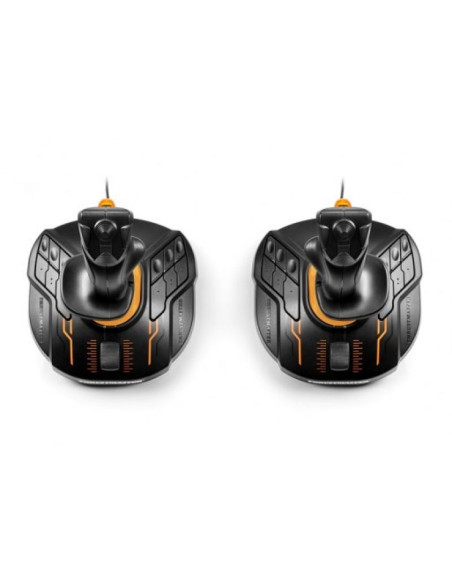 Thrustmaster t.16000m fcs space sim duo czarny, pomarańczowy usb joystick analogowa/cyfrowa pc