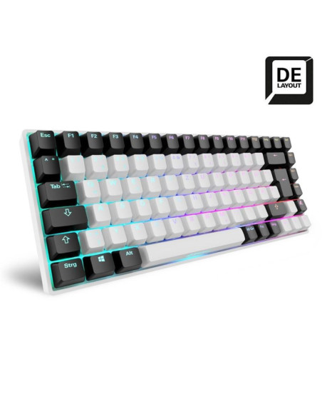 Klawiatura gamingowa sharkoon skiller sgk50 s3 usb qwertz niemiecki biała