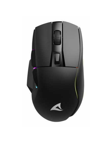 Mysz optyczna rgb skiller sgm50w czarna + stacja