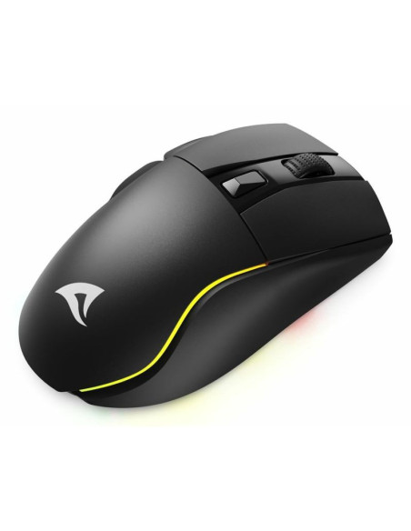 Mysz optyczna rgb skiller sgm50w czarna + stacja