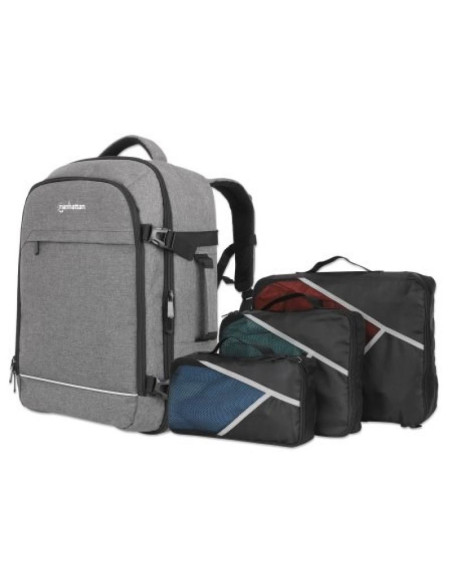 Manhattan 440370 torba na laptop 43,9 cm (17.3") plecak szary