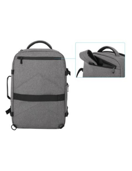 Manhattan 440370 torba na laptop 43,9 cm (17.3") plecak szary