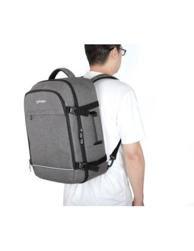 Manhattan 440370 torba na laptop 43,9 cm (17.3") plecak szary