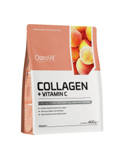 Ostrovit Kolagen + Witamina C - Smak Brzoskwiniowy (400 G) 2
