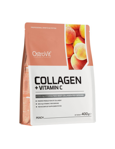Ostrovit Kolagen + Witamina C - Smak Brzoskwiniowy (400 G)