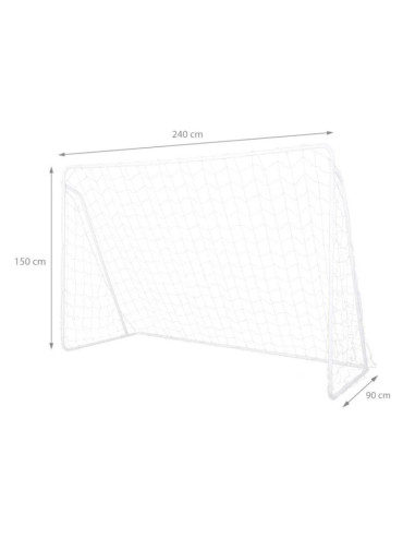 Bramka z siatką i panelem do celowania nils br240p 2w1 240x150cm