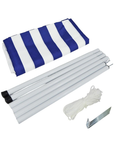 Namiot zadaszenie żagiel przeciwsłoneczny z słupkami 3x1,7m niebieski