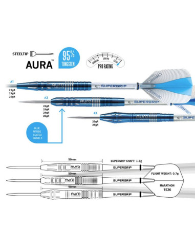 Rzutki harrows aura 95% steeltip