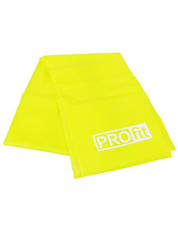 Guma fitness profit long light 200x15x0,35cm żółta dk 2227 2