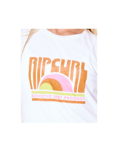 T-shirt rip curl surf revival tee - girl - biały