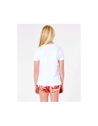 T-shirt rip curl surf revival tee - girl - biały