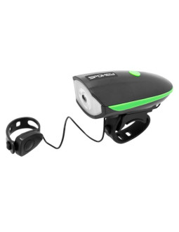 Lampka rowerowa z klaksonem spokey raini 2