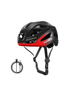Rockbros kask rowerowy z lampką usb 10110035004