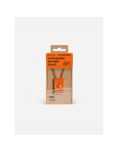 Lampka rowerowa bookman block light front 50lm
