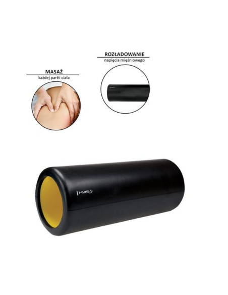 Wałek fitness hms black\yellow fs111