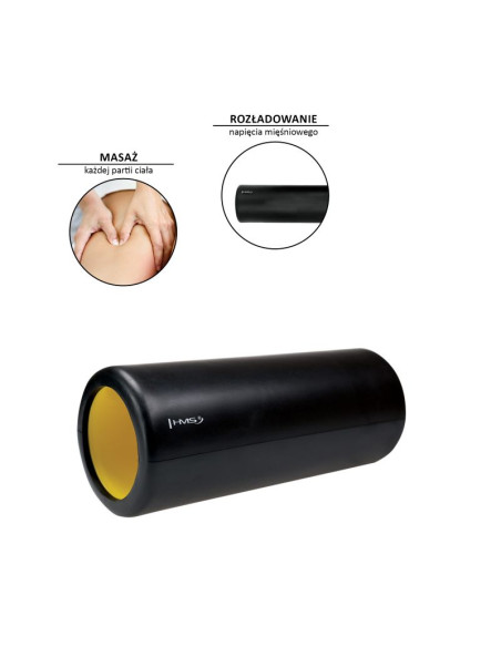 Wałek fitness hms black\yellow fs111