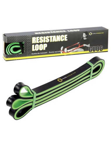 Guma do ćwiczeń hms ziel-czar gu06