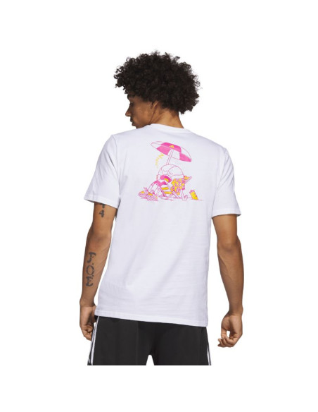 Koszulka adidas lil stripe spring break graphic short sleeve basketball tee m