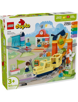 Lego duplo 10428 duży interaktywny pociąg miejski