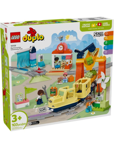Lego duplo 10428 duży interaktywny pociąg miejski