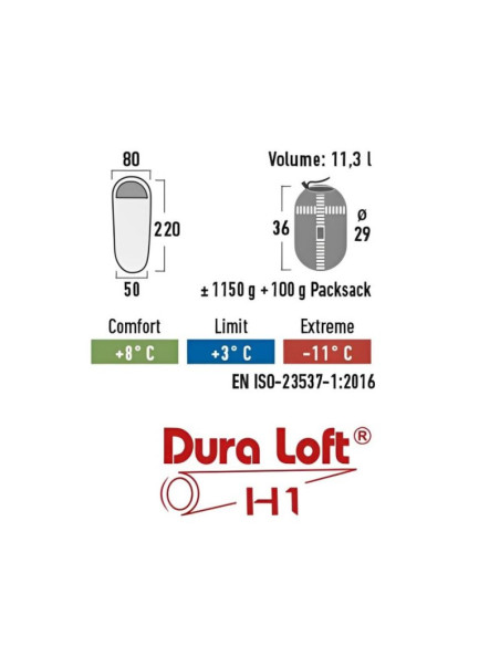 Śpiwór high peak black arrow eco