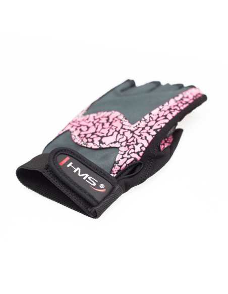 Rękawice na siłownię pink/gray w hms rst03