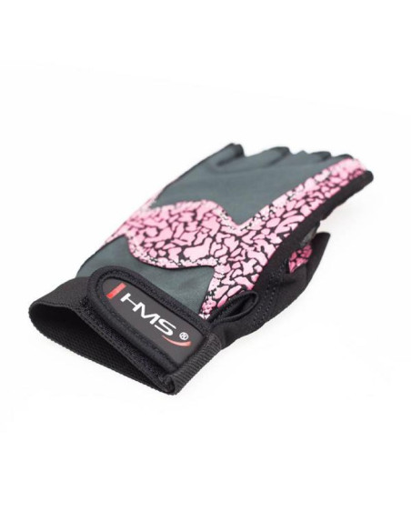 Rękawice na siłownię pink/gray w hms rst03