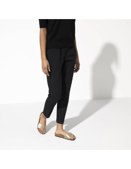 Klapki damskie birkenstock madrid birko-flor gold regular szerokie złote (1016106)