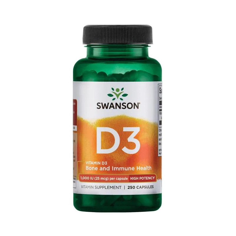 Vitamin D3 1000 IU (25 mcg) (250 kaps.)